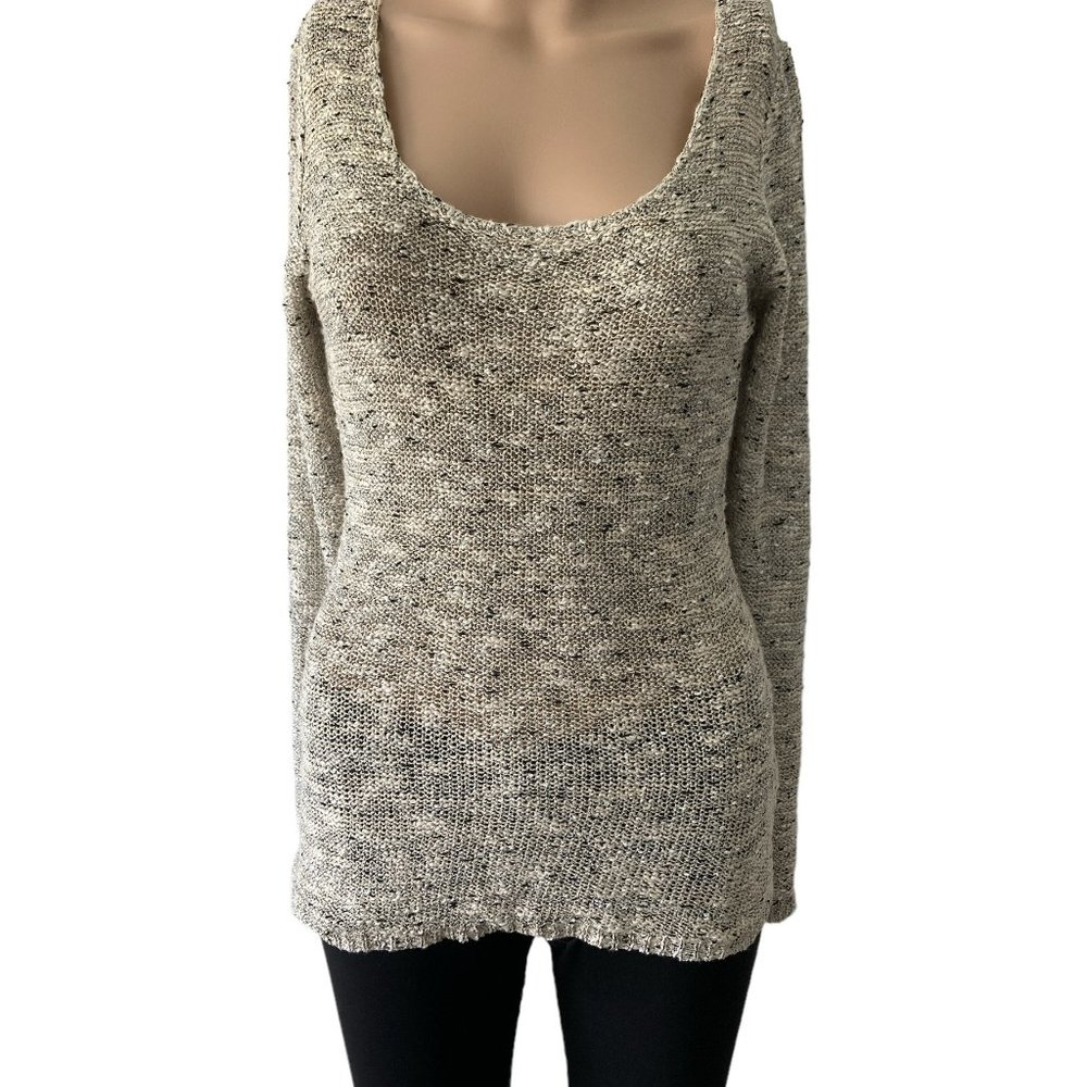 Cache Sand Color Butterfly Back Size S Sweater Top - image 3